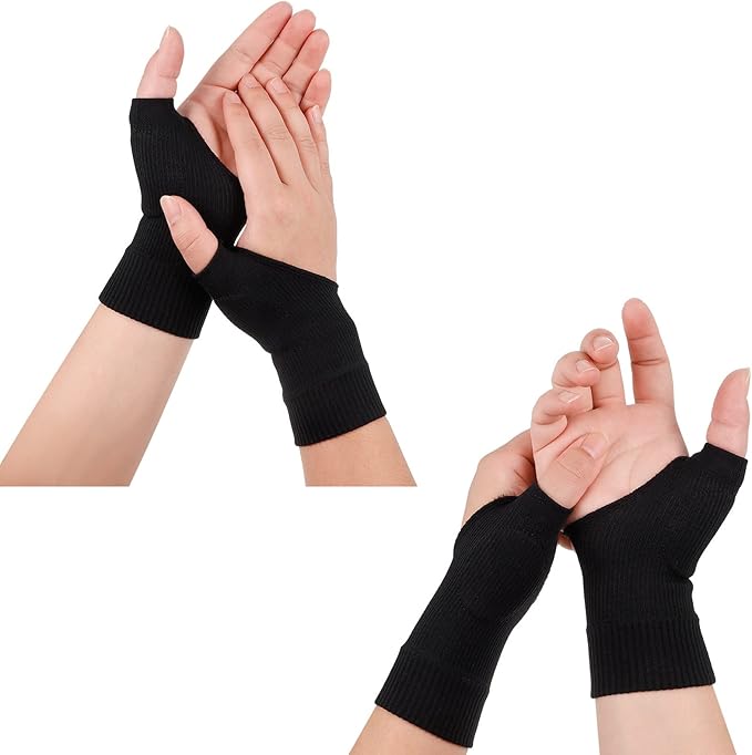 Dacitiery 2 Pairs Gel Hand Wrist Support Brace