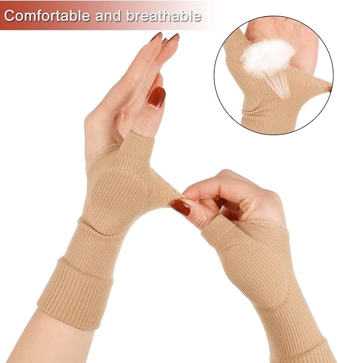 Dacitiery 2 Pairs Gel Hand Wrist Support Brace