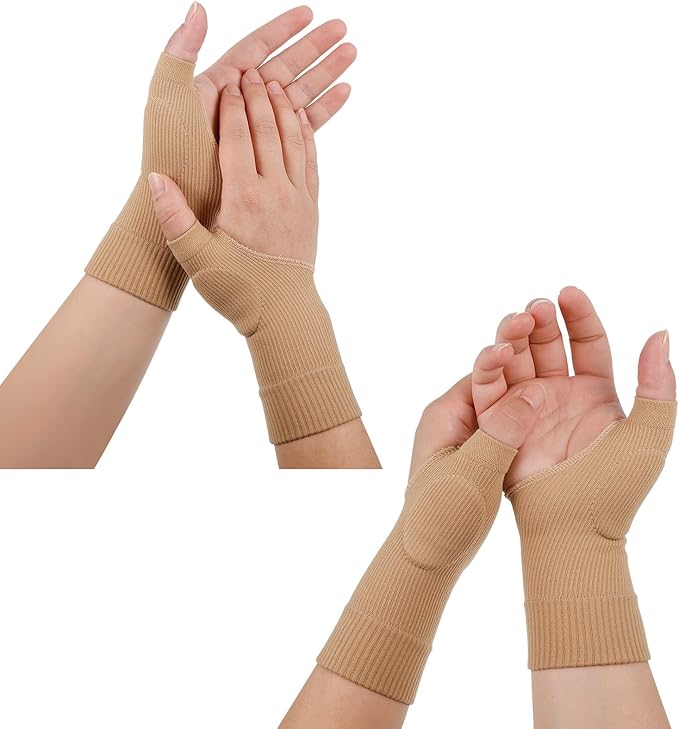 Dacitiery 2 Pairs Gel Hand Wrist Support Brace