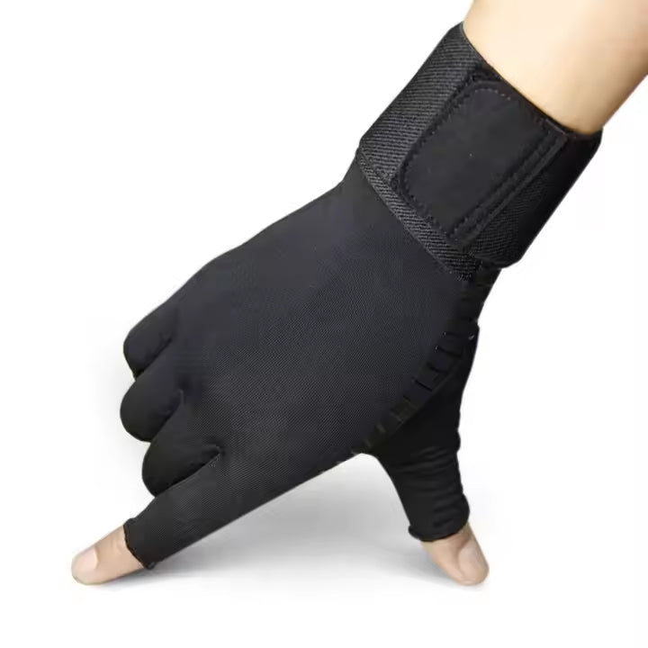 Adjustable Fingerless Compression Gloves for Wrist Support & Arthritis
