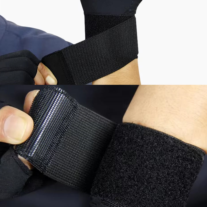 Adjustable Fingerless Compression Gloves for Wrist Support & Arthritis