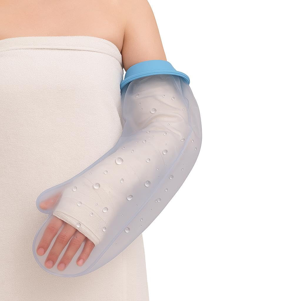 Reusable Waterproof Shower Cover for Arm Cast & Bandages – Watertight Silicone Protector for Adults