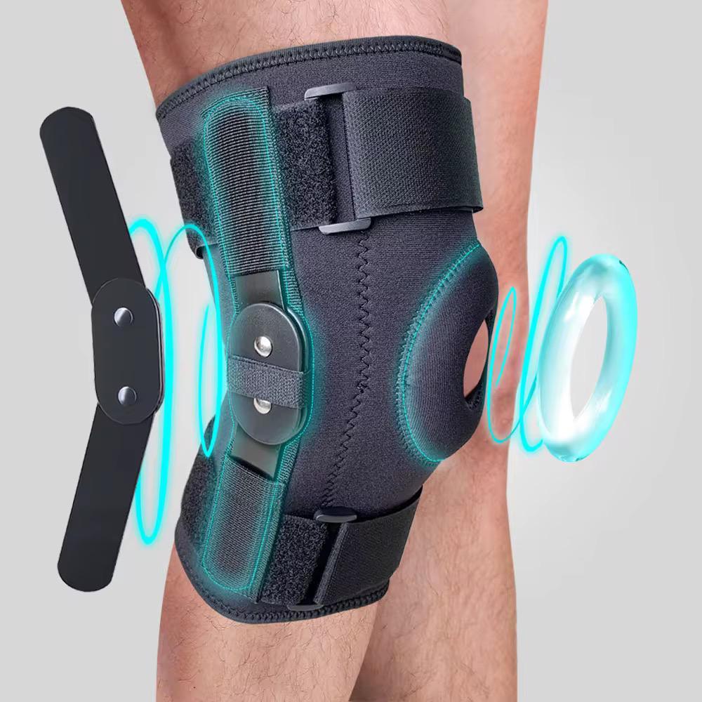 Hinged Knee Brace with Adjustable Compression & Patella Stabilizer