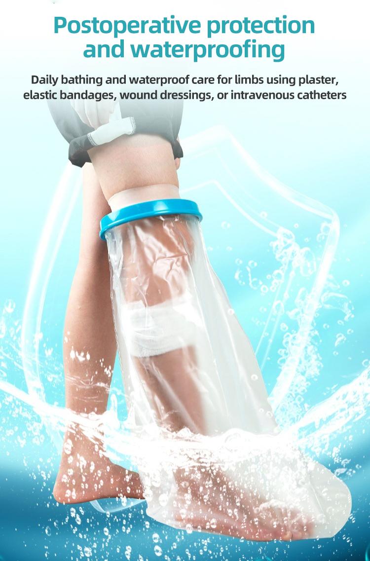Waterproof Cast Cover for Showering – Adult Lower Leg Protector with Watertight Seal