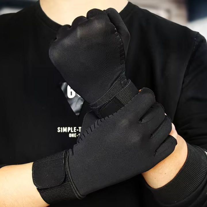 Adjustable Fingerless Compression Gloves for Wrist Support & Arthritis
