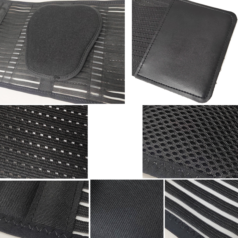 Breathable Mesh Back Support Brace for Lower Back Pain Relief