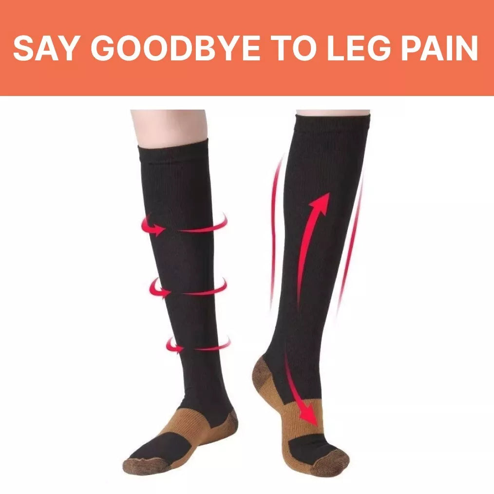 3 Pairs Copper Compression Socks