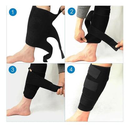 Adjustable Calf Support Brace for Shin Splints and Calf Pain Relief – Compression Sleeve for Leg Muscle Recovery – Breathable Neoprene Calf Wrap for Running, Sports, and Daily Use