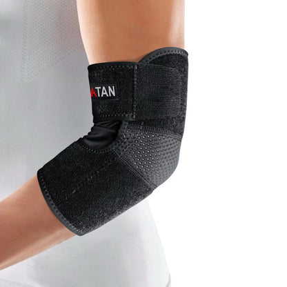 Atan Elbow Support Brace for Tendonitis, Tennis Elbow & Golfer’s Elbow Adjustable Compression Sleeve for Pain Relief, Injury Recovery, Arthritis & Sports Breathable Neoprene Strap