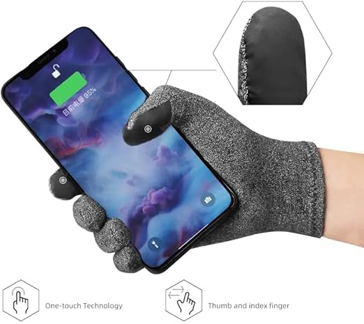 Full Compression Gloves with Touch Screen Finger