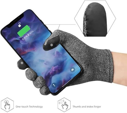 Full Compression Gloves with Touch Screen Finger