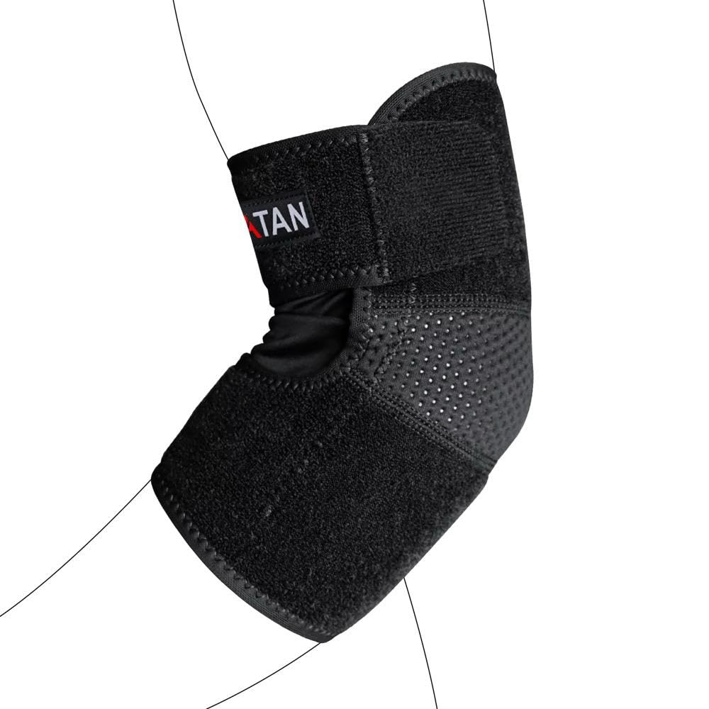 Atan Elbow Support Brace for Tendonitis, Tennis Elbow & Golfer’s Elbow Adjustable Compression Sleeve for Pain Relief, Injury Recovery, Arthritis & Sports Breathable Neoprene Strap 