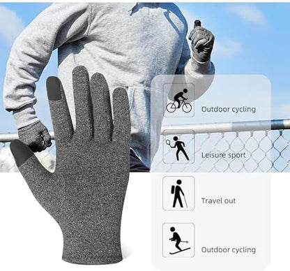 Full Compression Gloves with Touch Screen Finger