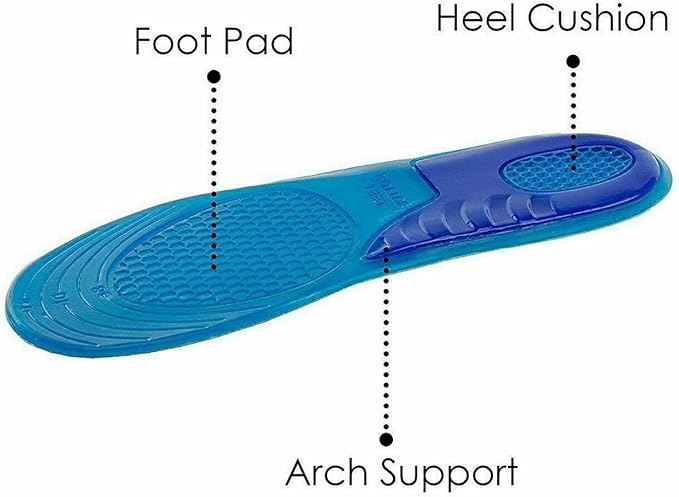 Unisex Orthotic Silicone Gel Shoes Insoles