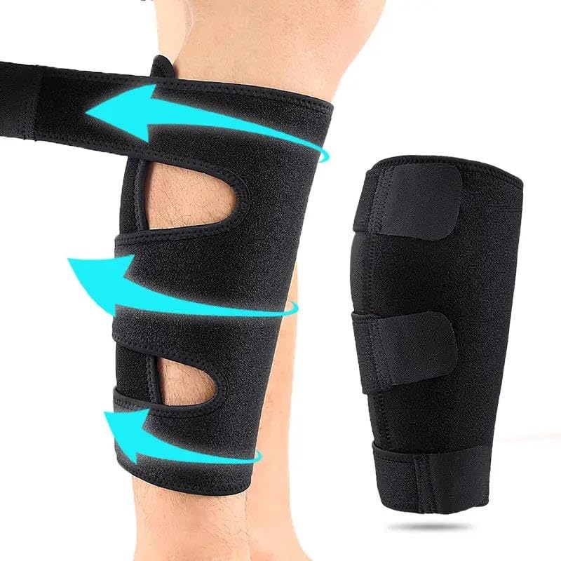 Adjustable Calf Support Brace for Shin Splints and Calf Pain Relief – Compression Sleeve for Leg Muscle Recovery – Breathable Neoprene Calf Wrap for Running, Sports, and Daily Use