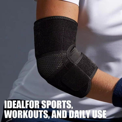 Atan Elbow Support Brace for Tendonitis, Tennis Elbow & Golfer’s Elbow Adjustable Compression Sleeve for Pain Relief, Injury Recovery, Arthritis & Sports Breathable Neoprene Strap