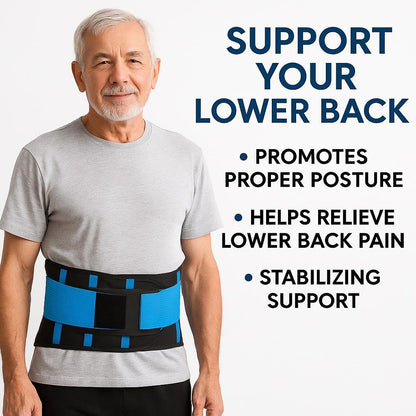 Atan Adjustable Back Support Belt for Lower Back Pain Relief Orthopedic Lumbar Brace for Men & Women with Plastic Rods Breathable Neoprene Support for Sciatica, Herniated Disc, Scoliosis