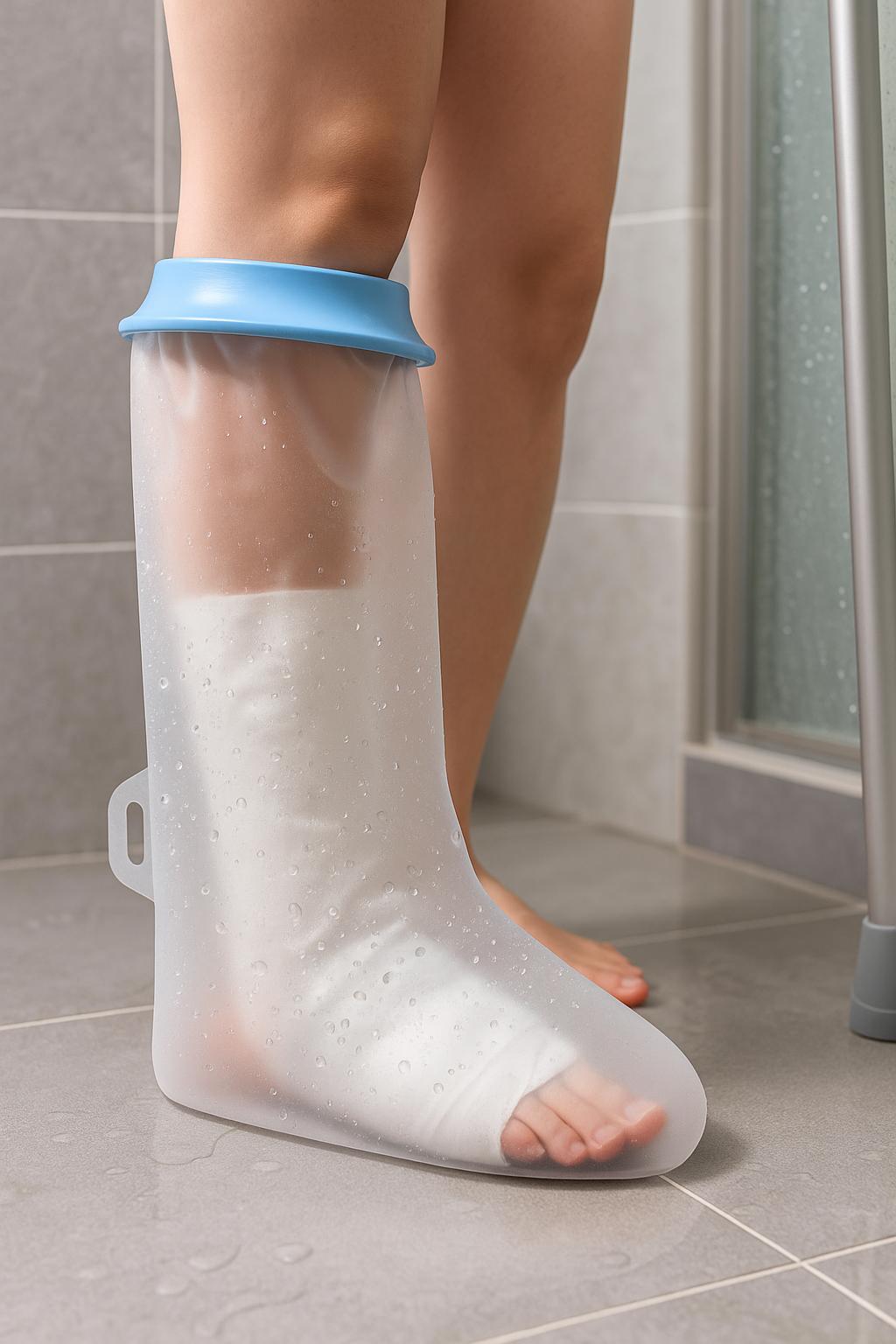 Waterproof Cast Cover for Showering – Adult Lower Leg Protector with Watertight Seal