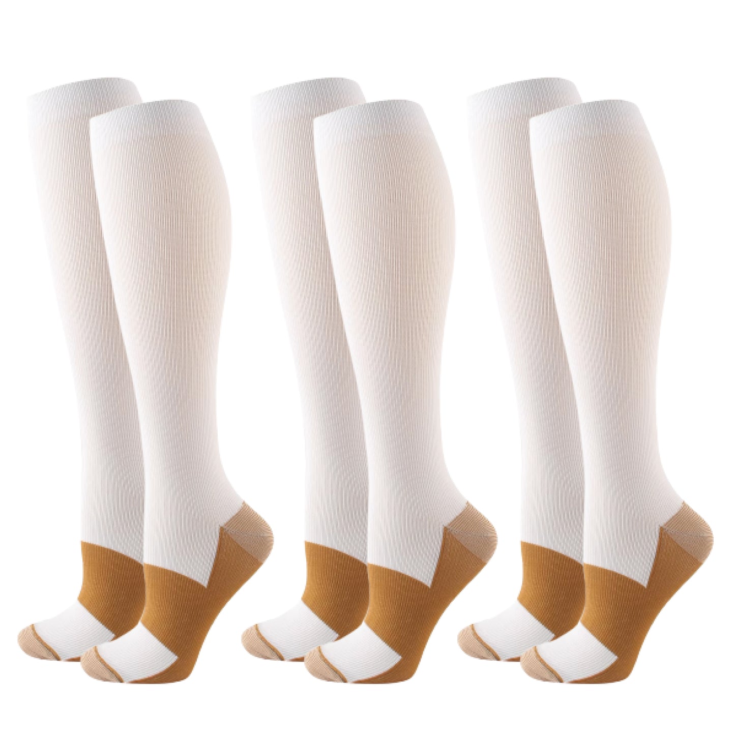 3 Pairs Copper Compression Socks