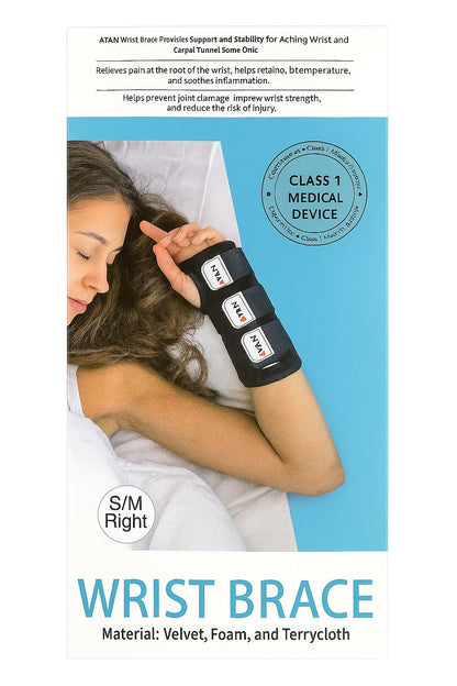 ATAN Carpal Tunnel Wrist Support Brace – Adjustable Compression Gloves for Pain Relief
