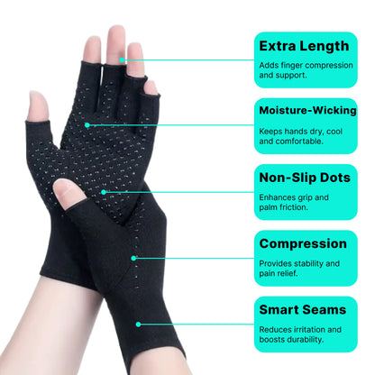 Arthritis Compression Gloves with Grip Dots