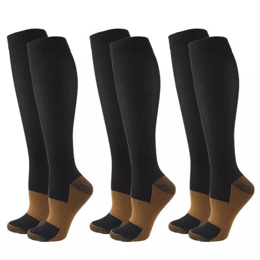 3 Pairs Copper Compression Socks